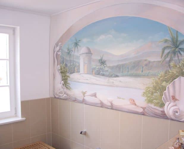 Wanddesign im Badezimmer
