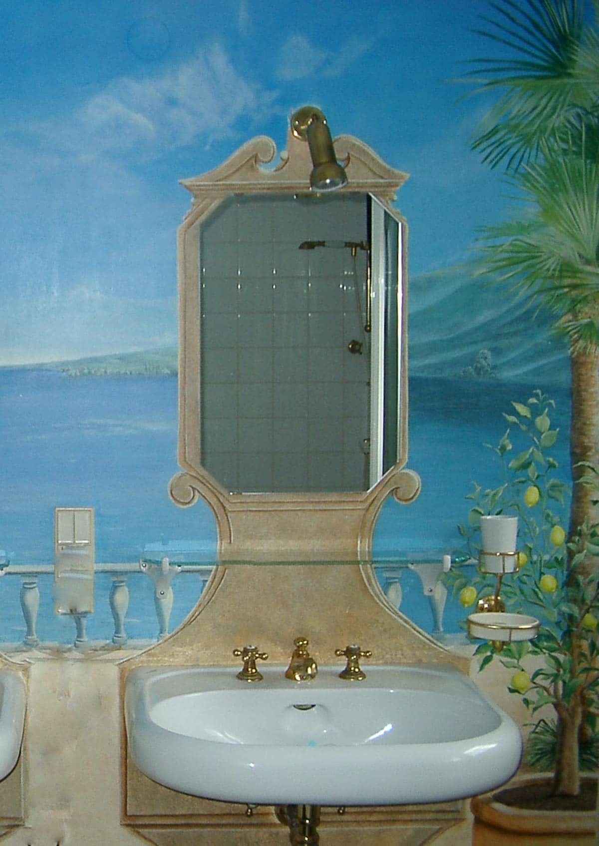 Badezimmer einer Villa