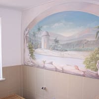 Wandmalerei badezimmer